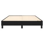 vidaXL Cadre de lit sans matelas noir 140x200 cm tissu