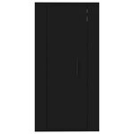 vidaXL Meuble TV mural Noir 40x34 5x80 cm