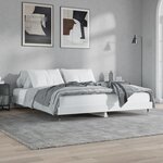 vidaXL Cadre de lit sans matelas blanc 180x200 cm bois d'ingénierie