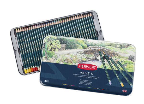 Crayons de couleur Derwent Artists Boite x36