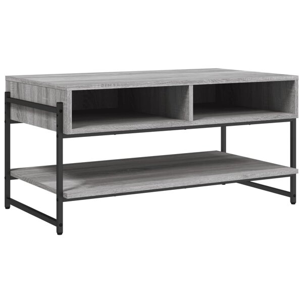 vidaXL Table basse sonoma gris 90x50x45 cm bois d'ingénierie