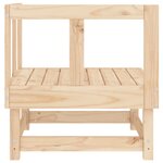 vidaXL Canapé d'angle de jardin bois de pin massif