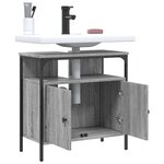 vidaXL Armoire lavabo de salle de bain sonoma gris 60x30x60 cm