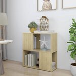 vidaXL Bibliothèque Chêne sonoma 60x24x63 cm bois d'ingénierie