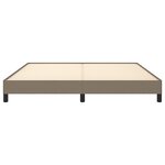 vidaXL Cadre de lit sans matelas taupe 180x200 cm tissu