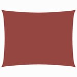vidaXL Voile de parasol tissu oxford rectangulaire 3x5 m terre cuite