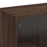 vidaXL Buffet haut avec portes chêne marron bois d'ingénierie