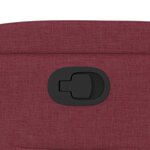 vidaXL Fauteuil inclinable Rouge bordeaux Tissu