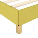 vidaXL Cadre de lit sans matelas vert 160x200 cm tissu
