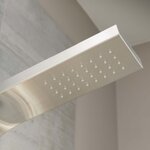 SCHÜTTE Panneau de douche SANSIBAR Couleur d'acier inoxydable