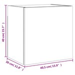 vidaXL Meubles TV muraux 2 Pièces chêne sonoma 40 5x30x40 cm