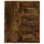 vidaXL Buffet chêne fumé 60x31x70 cm bois d'ingénierie