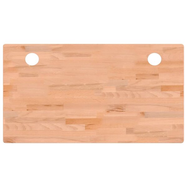 vidaXL Dessus de bureau 110x60x1 5 cm bois massif de hêtre