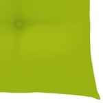 vidaXL Chaises de jardin avec coussins vert vif lot de 3 Bois de teck