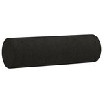 vidaXL Ensemble de canapés 2 Pièces avec coussins noir tissu