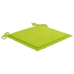vidaXL Chaises pliables d'extérieur lot de 4 et coussins Bois d'acacia