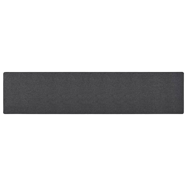 vidaXL Tapis de couloir Anthracite 80x400 cm