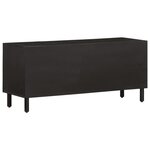 vidaXL Meuble TV noir 105x33x46 cm bois massif de manguier