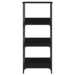 vidaXL Bibliothèque noir 50x33x117 5 cm bois d'ingénierie