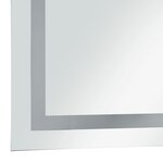 vidaXL Miroir à LED pour salle de bains et capteur tactile 60x80 cm