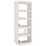 vidaXL Bibliothèque/Séparateur de pièce Blanc 60x35x167 cm Pin massif