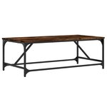 vidaXL Table basse Chêne fumé 100x50x35 cm Bois d'ingénierie