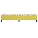 vidaXL Cadre de lit sans matelas vert 100x200 cm tissu