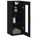 vidaXL Armoire murale noir 34 5x34x90 cm