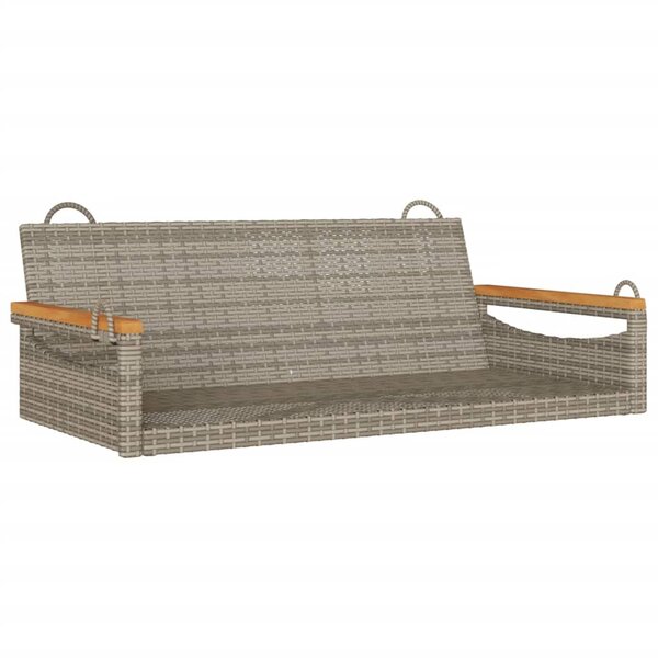 vidaXL Balancelle gris 109x62x40 cm résine tressée