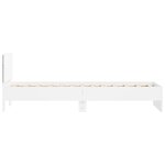 vidaXL Cadre de lit sans matelas avec lumières LED blanc 90x200 cm