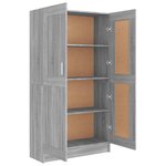 vidaXL Bibliothèque Sonoma gris 82 5x30 5x150 cm Bois d'ingénierie