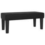 vidaXL Sommier à lattes de lit matelas Noir 120x200 cm Similicuir