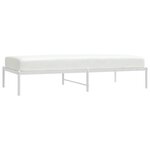 vidaXL Cadre de lit métal sans matelas blanc 90x190 cm