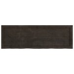 vidaXL Dessus de table marron foncé bois chêne massif traité