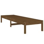 vidaXL Chaise longue marron miel 199 5x60x74 cm bois massif de pin