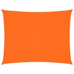 vidaXL Voile de parasol tissu oxford rectangulaire 2 5x3 5 m orange