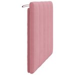 vidaXL Coussin de tête de lit rose 100 cm velours