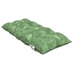 vidaXL Coussins de chaise à dossier bas lot de 2 modèle de feuille