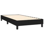 vidaXL Sommier à lattes de lit avec matelas Noir 100x200 cm Tissu