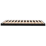 vidaXL Cadre de lit sans matelas noir 120x190 cm bois de pin massif