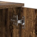vidaXL Cadre de Lit de Rangement Chêne Fumé 90x190 cm