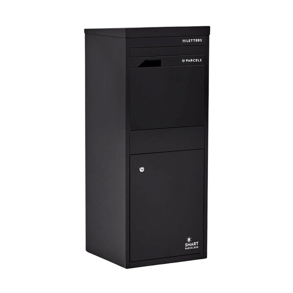 Boîte à colis Large Noir 2 portes Acier galvanisé SMART PARCEL BOX®