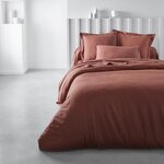 Drap housse - 140 x 190 cm uni - Terracotta