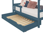 Tiroir de lit 90 x 200 avec sommier BUDDY - vert pétrole