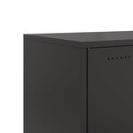 vidaXL Meuble TV noir 68x39x43 5 cm acier laminé à froid