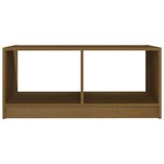 vidaXL Table basse marron miel 75x50x33 5 cm bois de pin massif