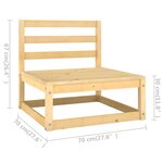 Salon de jardin meuble d'extérieur ensemble de mobilier 13 pièces avec coussins bois de pin massif 02_0015729