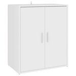 vidaXL Armoire à chaussures Blanc 60x35x70 cm Bois d’ingénierie