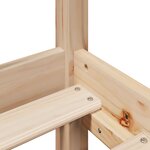 vidaXL Cadre de lit avec tête de lit 120x190 cm bois de pin massif