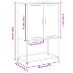 vidaXL Meuble TV vert olive 100 5x39x60 5 cm acier